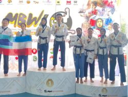 Bripda Salwa Personel Polres Lampung Utara Sabet Mendali Perak dan Perunggu pada Ajang Taekwondo Internasional Championship