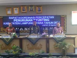 Pemerintah Kabupaten Lampung Utara Adakan Rapat Koordinasi Percepatan Penurunan Stunting.