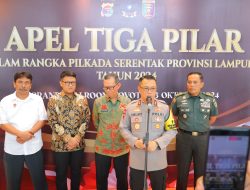 Apel 3 Pilar, Kapolda Lampung Tekankan Pilkada Damai 2024