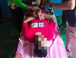 Polsek Abung Surakarta Bersama Unit Identifikasi Polres Lampung Utara Olah TKP Korban Gantung Diri