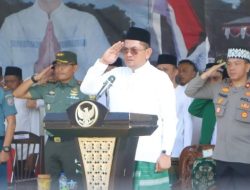 Pj. Bupati Lampung Utara Hadiri dan Pimpin Upacara Peringatan Hari Santri 2024 di Pondok Pesantren Elqurro