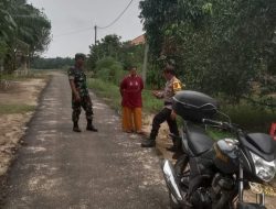 Ciptakan Stabilitas Keamanan, 2 orang Aparat TNI/Polri Sungkai Utara lakukan Patkam.