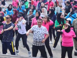 Pemkab Lampung Utara gelar senam bersama