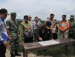 PJ BUPATI LAMPUNG UTARA RESMIKAN PROYEK IRIGASI PERPOMPAAN DI DESA SUBIK