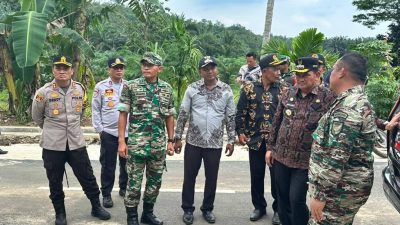 PJ Bupati Lampung Utara Tinjau Lokasi TMMD di Desa Subik Bersama Dandim 0412/LU dan Kapolres Lampung Utara