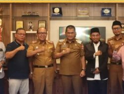 Pj. Bupati Lampung Utara Menerima Audiensi Pengurus Masjid Baitul Abidin Islamic Center Kotabumi