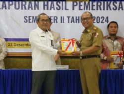 Sekda Lampung Utara Hadiri Penyerahan Laporan Hasil Pemeriksaan (LHP) Semester II Tahun 2024 di BPK Perwakilan Provinsi Lampung