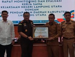 KEJARI LAMPUNG UTARA PULIHKAN KEUANGAN NEGARA SEBESAR 1,9 MILYAR, RAIH PENGHARGAAN ATAS KINERJA GEMILANG
