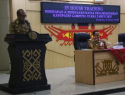 SEKDA LAMPUNG UTARA BUKA IN HOUSE TRAINING PENETAPAN DAN PENEGASAN BATAS DESA/KELURAHAN TAHUN 2025