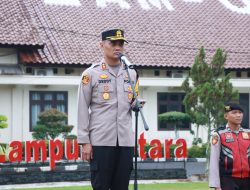 Pimpin Apel Pagi, Kapolres Lampung Utara Tekankan Pengawasan dan Pengendalian Diri Personil