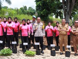 Kapolres Lampung Utara Ikuti Launching Penguatan Program Pekarangan Pangan Lestari