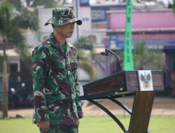 Anggota Satgas laksanakan Gladi Upacara Penutupan TMMD ke 123 Kodim 0412/LU.
