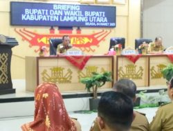 BUPATI HAMARTONI AHADIS, PIMPIN BRIEFING BERSAMA JAJARAN PEMERINTAHAN