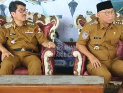 Bupati Lampung Utara Dr. Ir. H. Hamartoni Ahadis, M.Si. Hadiri Ground breaking Perbaikan Jalan Bersama Gubernur Lampung