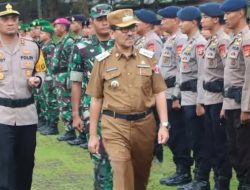 Bupati Lampung Utara Hadiri Apel Gelar Pasukan Operasi Ketupat Krakatau 2025