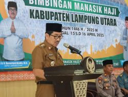 Bupati Lampung Utara Buka Bimbingan Manasik Haji Kabupaten Lampung Utara Tahun 1446 H / 2025 M