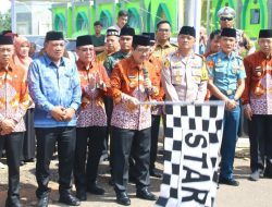 PEMKAB LAMPUNG UTARA LEPAS KEBERANGKATAN JAMAAH CALON HAJI 1446 H/2025 M