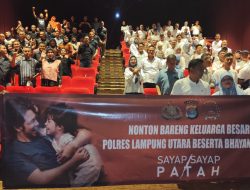 Polres Lampung Utara Gelar Nobar Film Sayap-Sayap Patah II