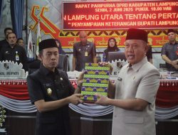 Wakil Bupati Romli Hadiri Rapat Paripurna DPRD Lampung Utara Penyampaian LKPJ APBD 2024