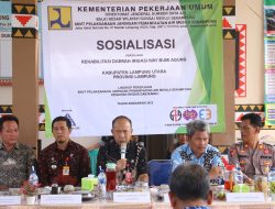 Pemkab Lampung Utara Hadiri Sosialisasi Rehabilitasi Irigasi Way Bumi Agung