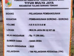 Serap Anggaran tahun 2025, Tiyuh Mulya Jaya laksanakan kegiatan Pembangunan.