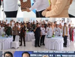 Ir.Hamartoni Ahadis Hadiri Sertijab Kepala Lapas Kotabumi