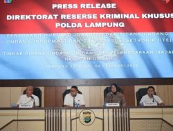 POLDA LAMPUNG UNGKAP DUA KASUS TINDAK PIDANA LANGGAR I.T.E
