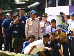Menteri PU Dody Hanggodo Tinjau Desa Kali Pasir Lampung Timur.