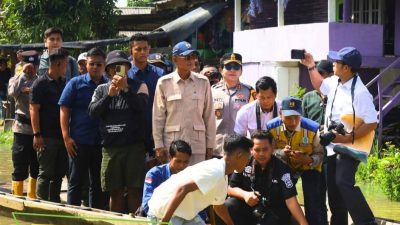 Menteri PU Dody Hanggodo Tinjau Desa Kali Pasir Lampung Timur.