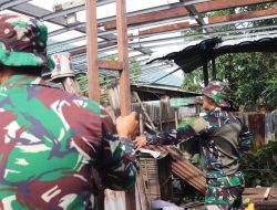 Dandim 0412/LU Letkol Inf Roni Faturohman Pimpin Korve Pasca Amukan Puting Beliung