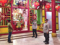 Polres Tebing Tinggi Amankan Perayaan Malam Imlek 2577 Kongzili di Seluruh Vihara dan Klenteng