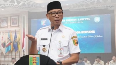 Gubernur Lampung, Rahmat Mirzani Djausal :Satpol PP garda terdepan penegakan kebijakan Daerah