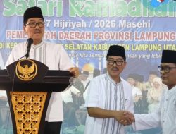 Terima Safari Ramadhan Provinsi Lampung Salurkan Bantuan pada Masyarakat Abung Selatan