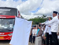 Wakil Bupati Tubaba Nadirsyah Melepas keberangkatan 147 calon jemaah Haji