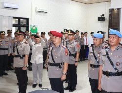Polres Lampung Utara Gelar Sertijab PJU dan Kapolsek Jajaran