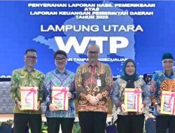 Pemkab Lampura Pertahankan Opini Wajar Tanpa Pengecualian