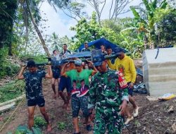 Jembatan Perintis Garuda Desa Pekurun Masuki Tahap Pemasangan Tiang Pylon