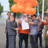 Bupati Lampung Utara memimpin Apel Siaga sekaligus Responden Pertama Sensus Ekonomi 2026