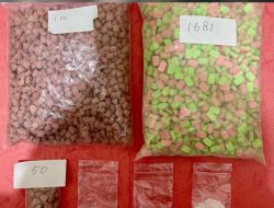 Polres Lampung Tengah Gagalkan Penyelundupan 2.848 Pil Ekstasi dan 5,1 Gram Sabu, Tiga Pelaku Ditangkap