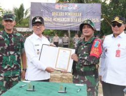 Bupati Hamartoni Tinjau Lokasi TMMD Ke-129, Perkuat Semangat Gotong Royong Membangun Desa