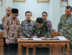 Perkuat Sinergi Pembangunan Desa, Pemkab Lampung Utara Tandatangani Kesepakatan Bersama Program Desaku Maju 