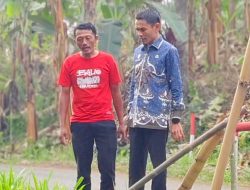 Jalan dan Gorong-Gorong Longsor di Sido Katon Disorot, Wabup Tanggamus Turun Langsung