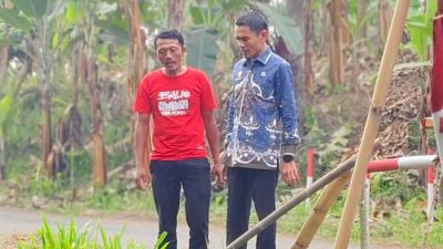 Jalan dan Gorong-Gorong Longsor di Sido Katon Disorot, Wabup Tanggamus Turun Langsung