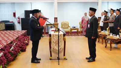 Bupati dan Sekda Banyuasin Hadiri Pengukuhan Kepala Perwakilan BPKP Sumsel